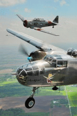 B25 Boomber and T6 trainer image