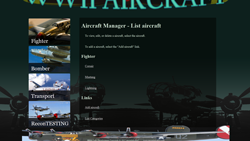 Screen Shot List Aircraft